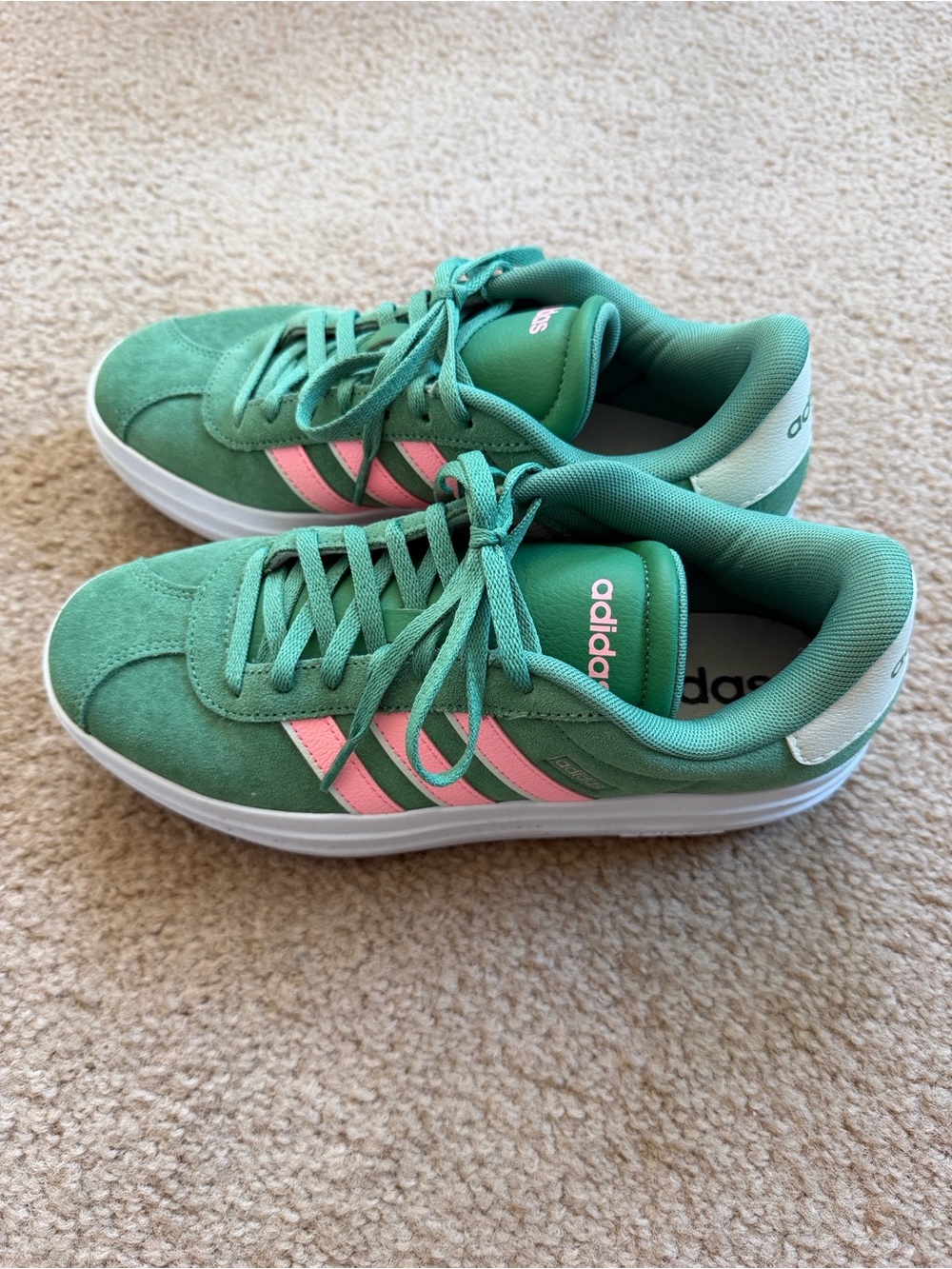 adidas Nizza Platform Sneakers – Green/Pink Suede | Women’s Size [Insert Size]